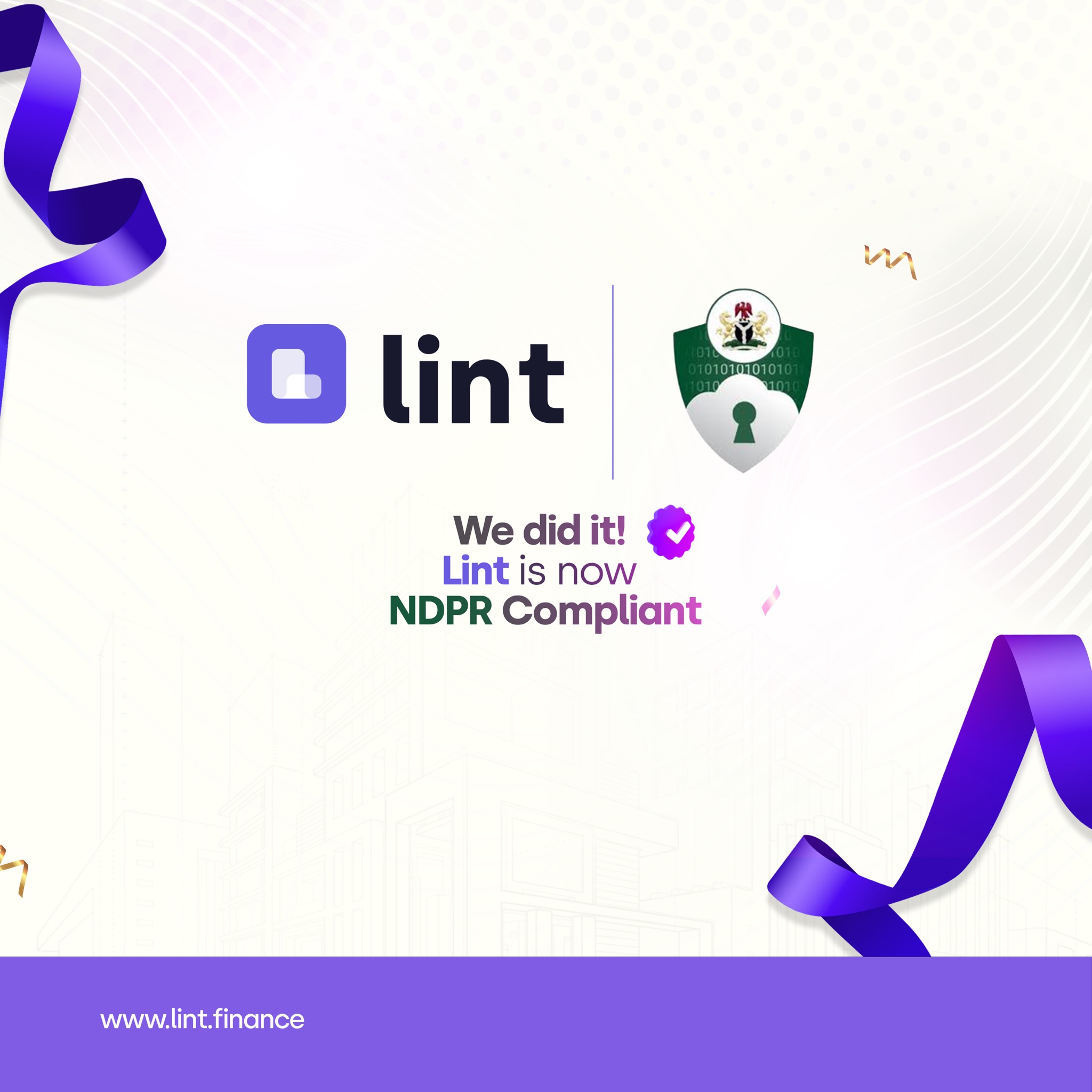 Lint’s commitment to compliance-NDPR announcement
