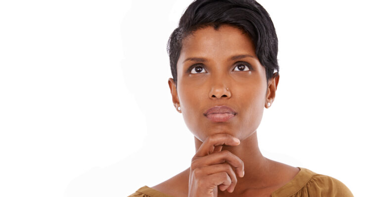 Woman thinking